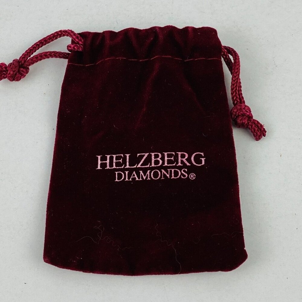 Helzberg Diamond Collectible Gift Pouch Drawstring Pouch Logo Bag 3.25 X 2.25